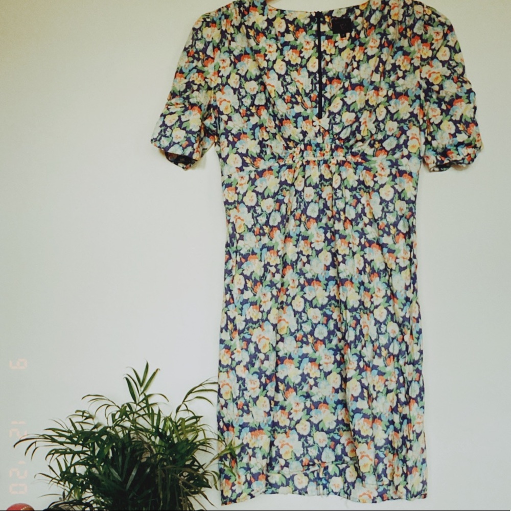 ☕️Kate Moss Topshop Floral Tea Dress